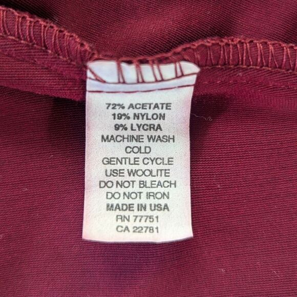 VTG Betsey Johnson Red Burnout Velvet Whimsigoth Fairy Grunge Glam Top MD/LG - Picture 9 of 9